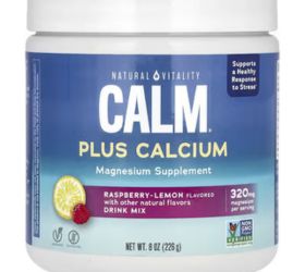 Natural Vitality Suplemento CALM con calcio Frambuesa y limón
